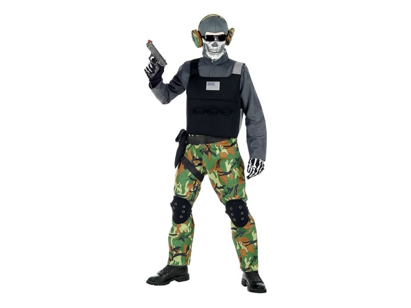 Skelett-Soldat Kostüm