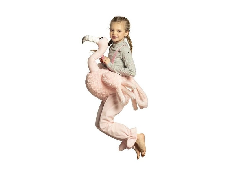 Flamingo Piggy Back Kostume, Barn