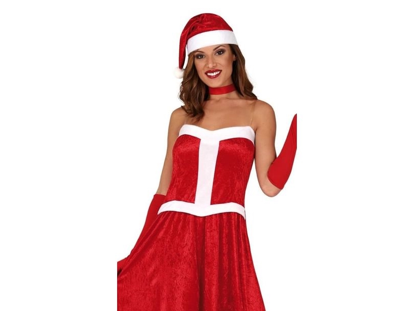 Langes Weihnachtskleid