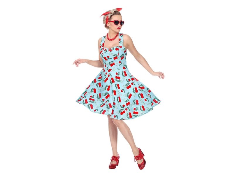 50Er-Kleid Mit Kirschen