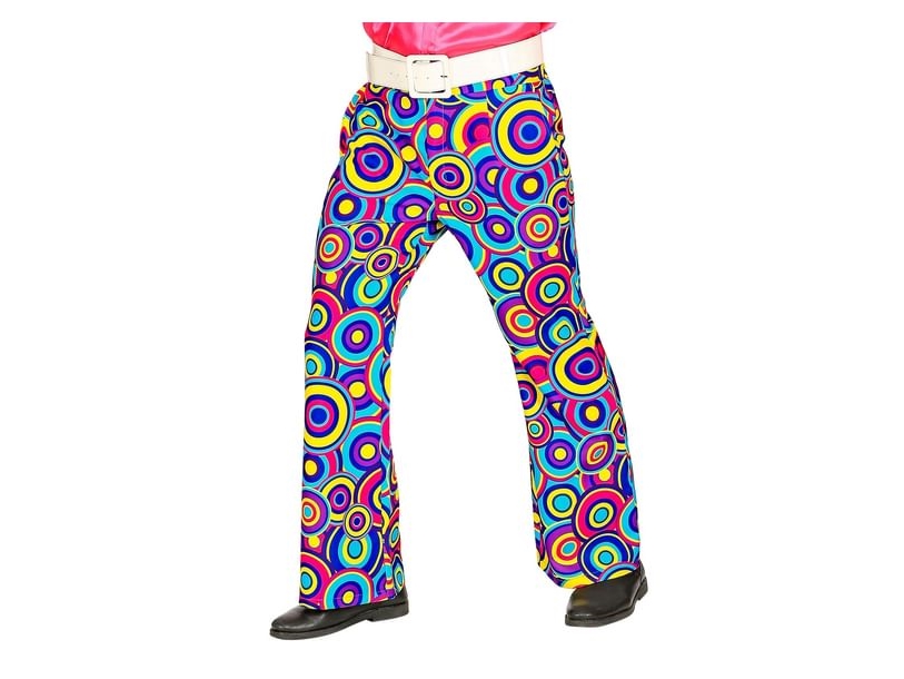 70Er Jahre Groovy-Hose, Blaue Blasen