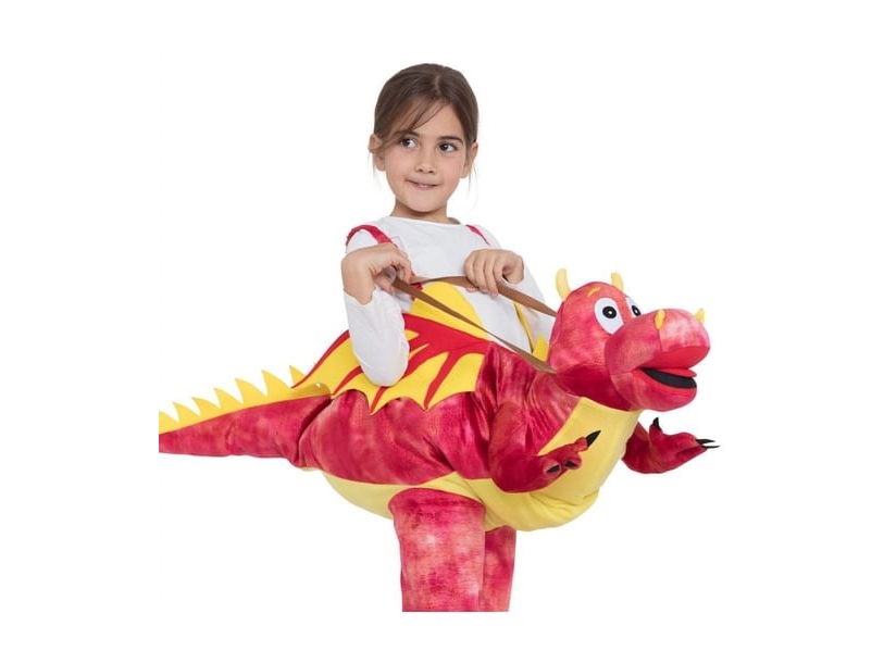 Rød Drage Carry Me Kostume