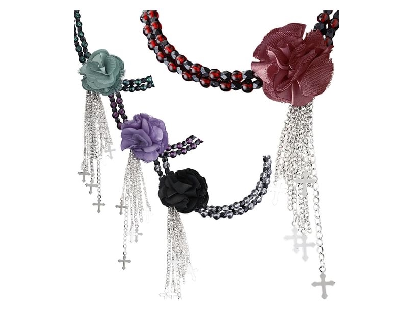 Gotisk Blomster Choker
