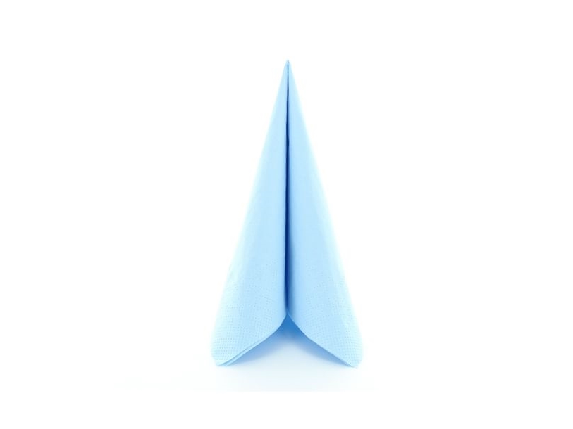 Hellblaue Servietten