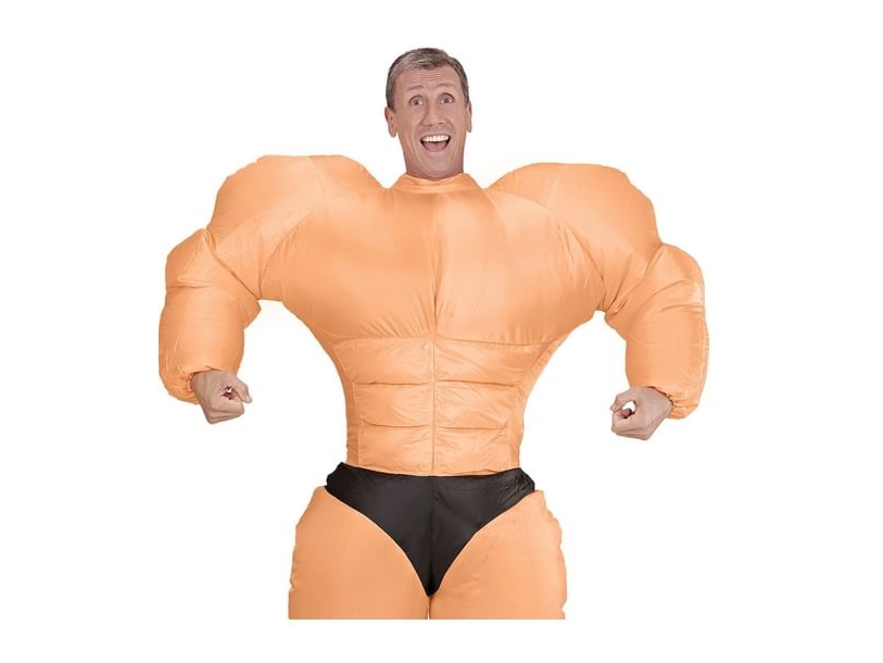 Oppusteligt Bodybuilder Kostume