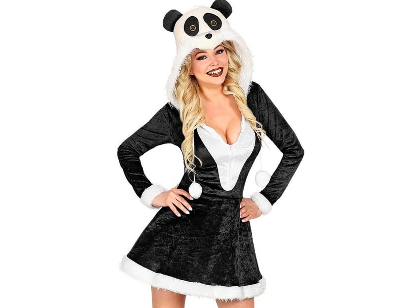 Panda Kjole Med Hætte