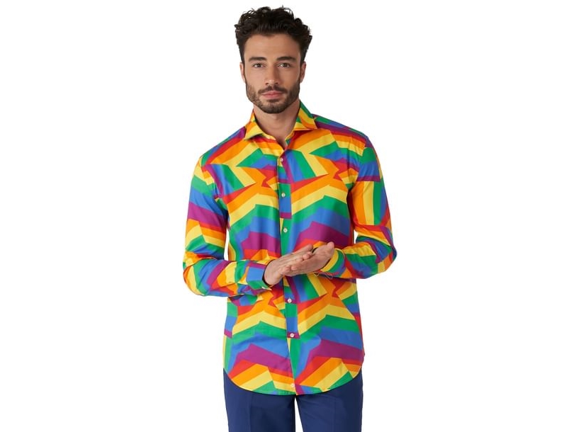 Opposuit Zig Zag Regenbogen Shirt