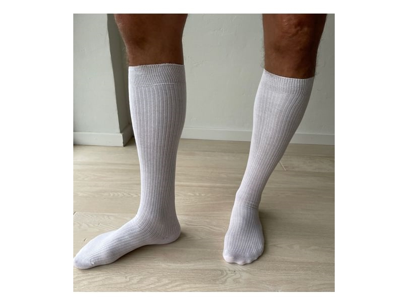 Weiße Tiroler Socken