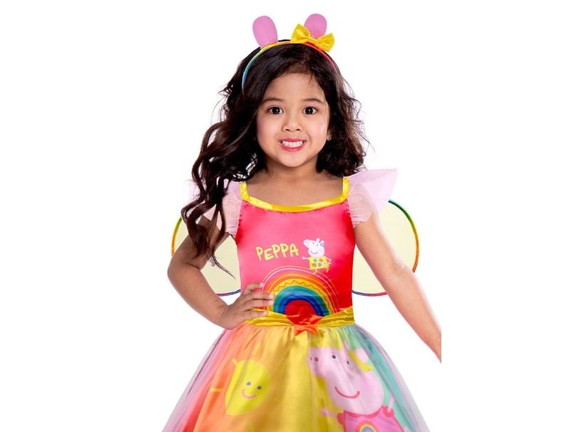 Gurli Gris regnbue kjole