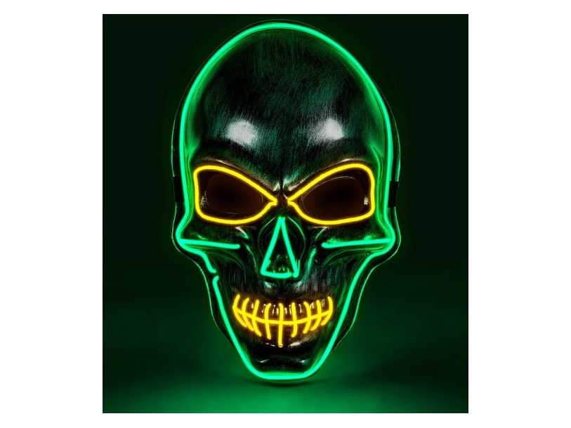 Kranie maske med LED lys | Leksaker - Rollek - Kostym | GameStuff