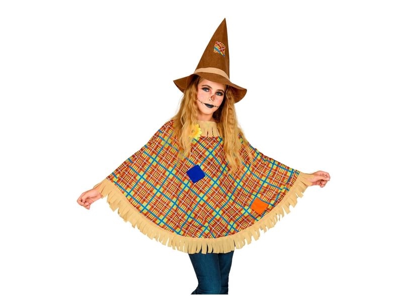 Fugleskræmsel Poncho Og Hat, Barn
