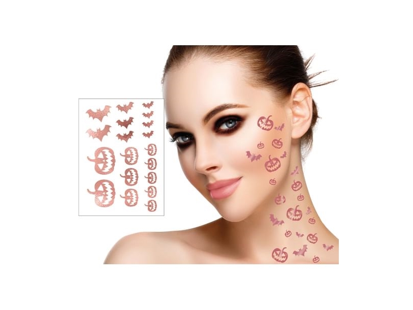 Halloween Rosegold Tatoveringer