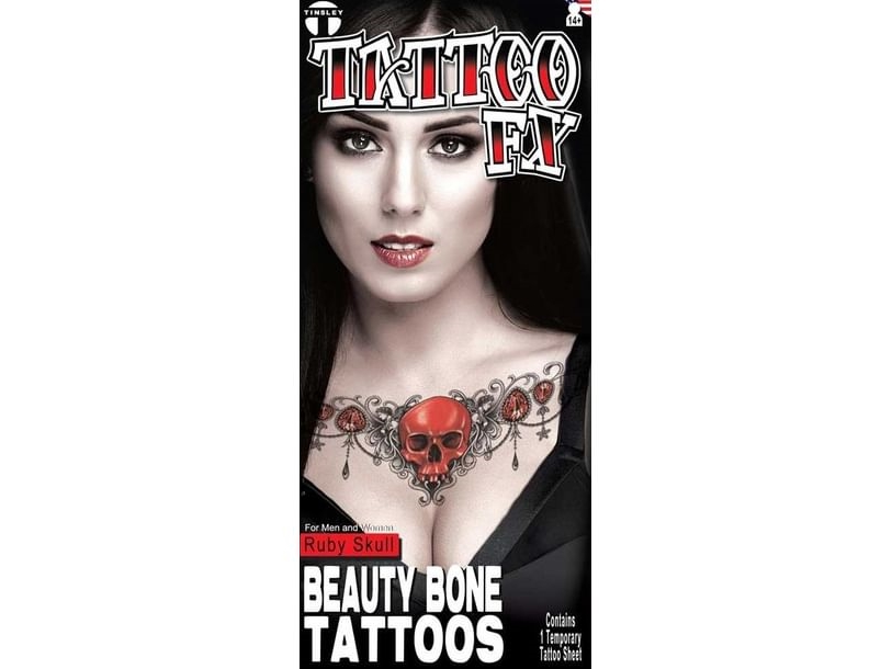 Ruby Skull Tatovering