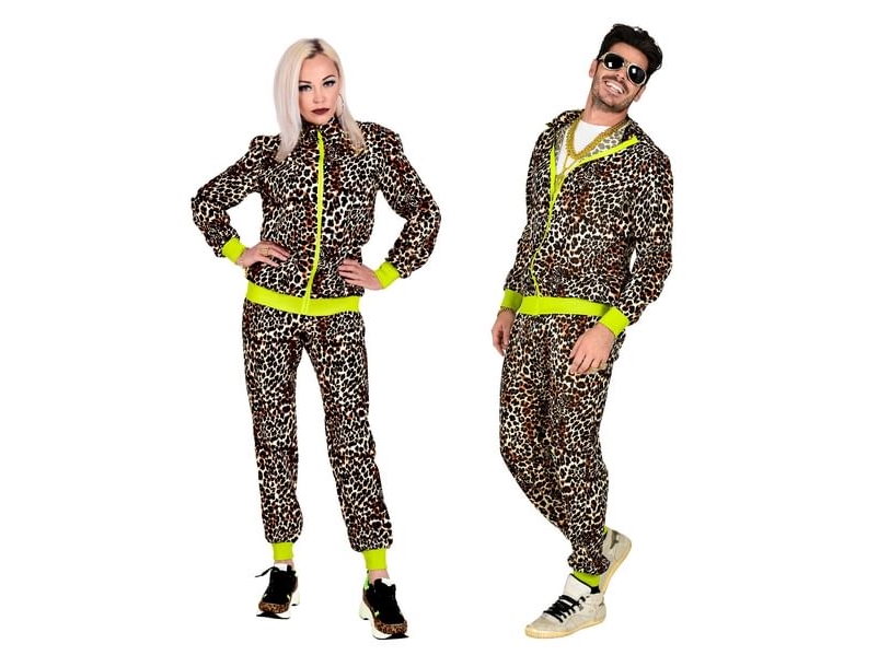 80Er Jahre Leopard-Jogginganzug