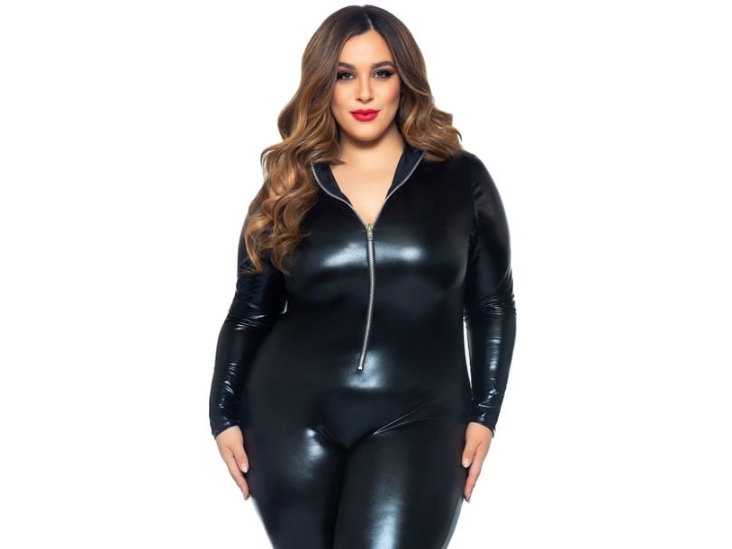 Wetlook Catsuit Kostume Plus