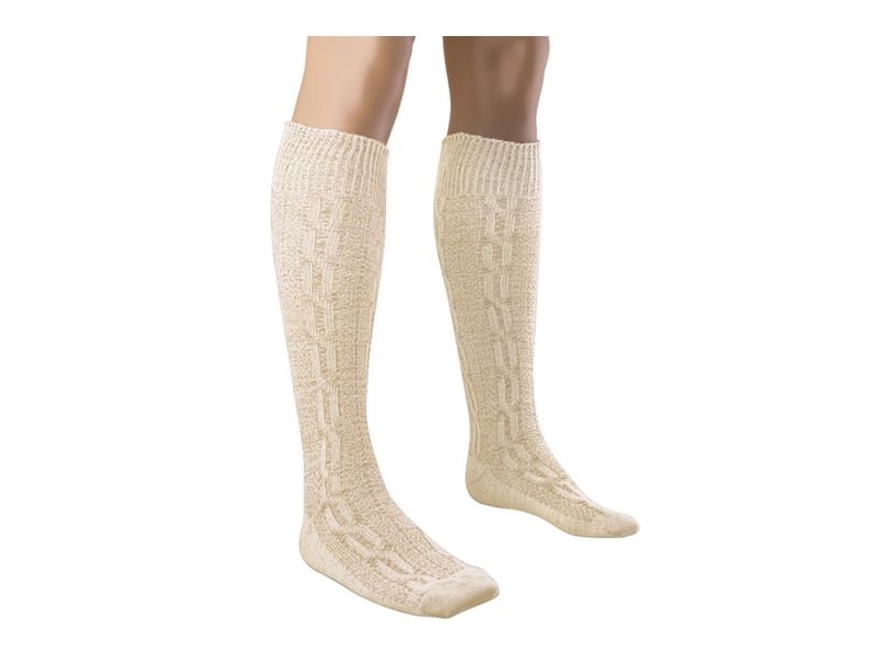 Cremefarbene Tiroler Socke