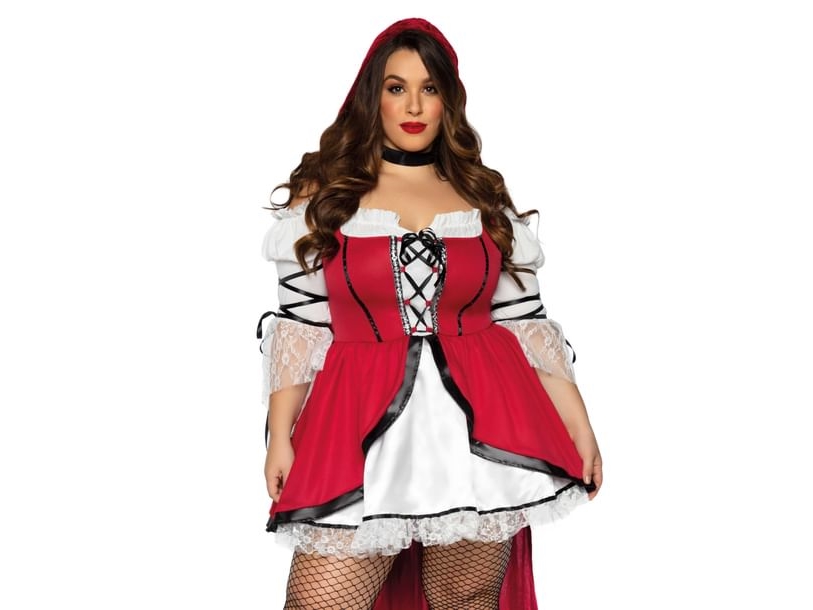 Storybook Red Ridning Hood Kostume Plus