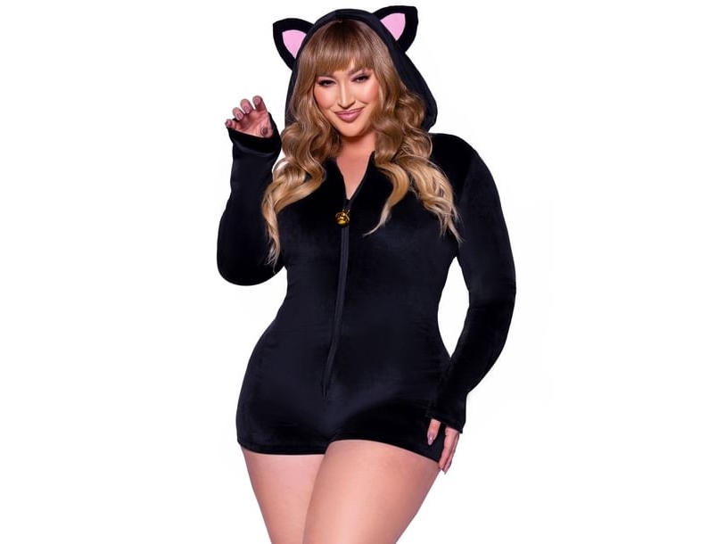 Black Kitty Cat Kostume Plus