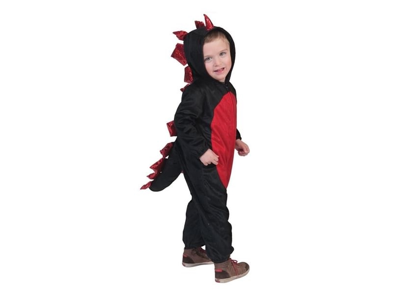 Sort drage kostume