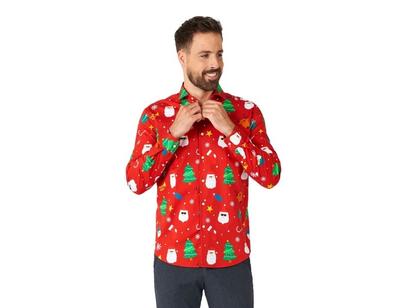 Juleskjorte Festivity Red