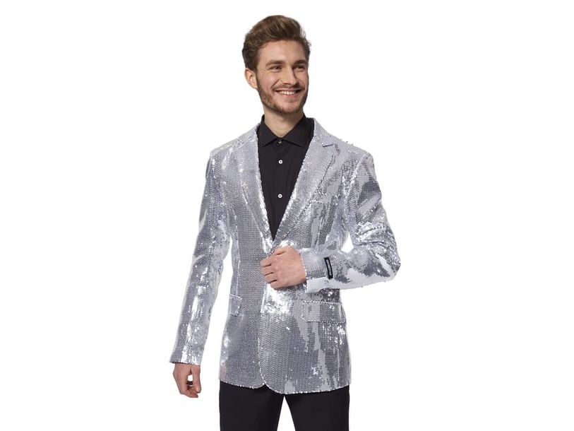 Suitmeister sølv paillet jakke | Leksaker - Rollek - Kostym | GameStuff