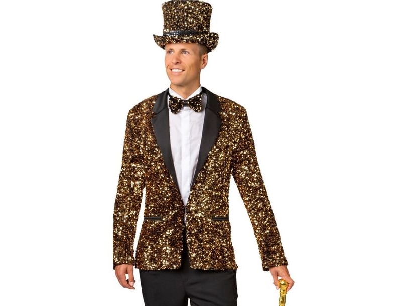 Guld paillet jakke, Luxe