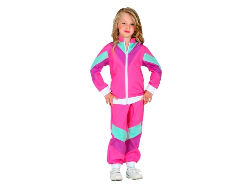 Rosa 80-tals joggingdräkt kostym | Leksaker - Rollek - Kostym | GameStuff