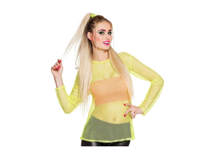 Neongul Netbluse