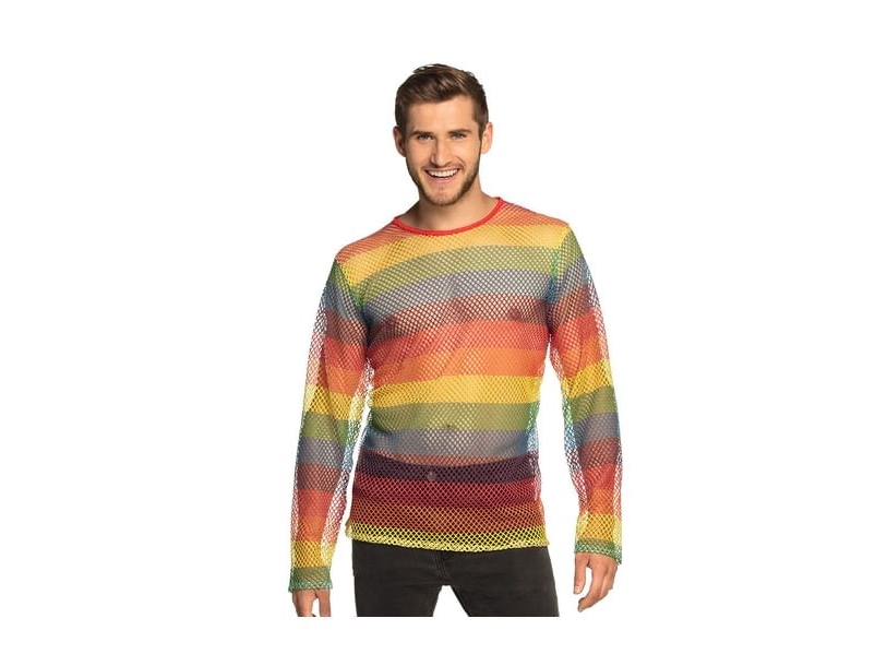 Regnbue Netbluse