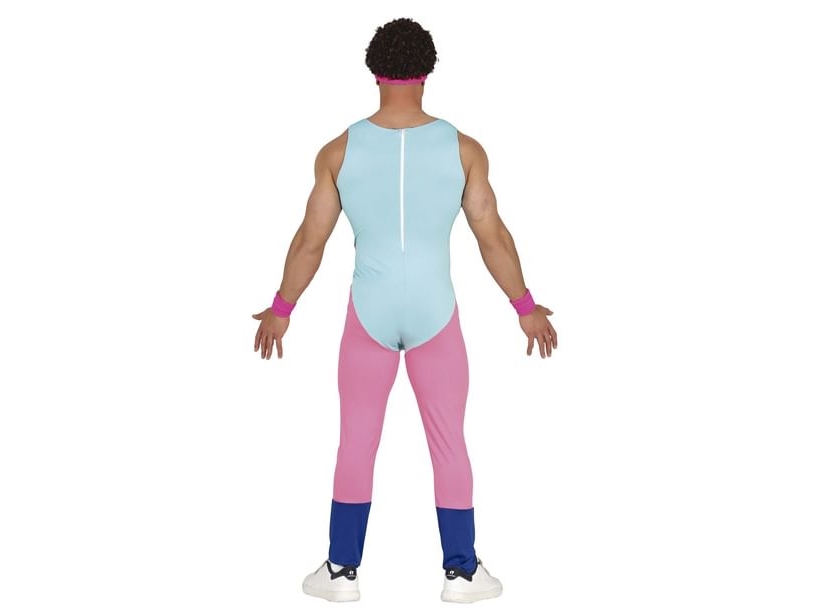 Veludrustet 80'er Aerobics Fyr Kostume - Medium