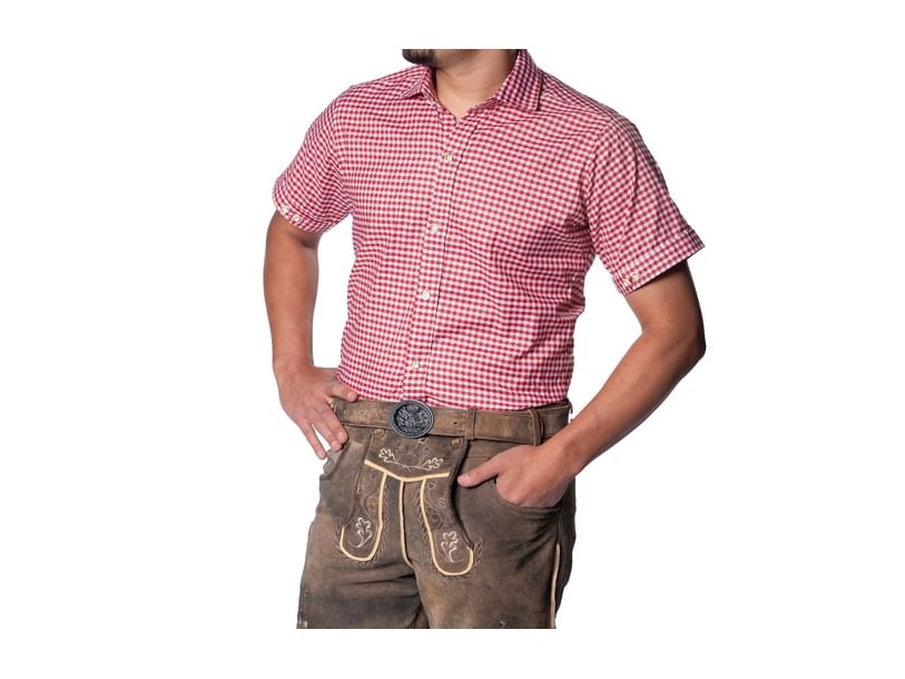 Rödrutig skjorta, kort ärm | Skola & Hobby - Festdekorera - Ballonger | GameStuff