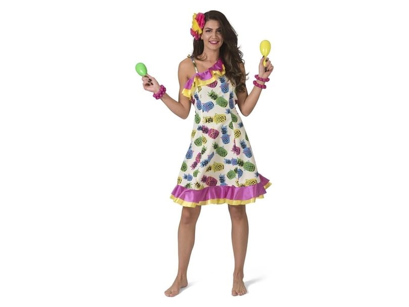 Hawaiikleid Mit Ananas