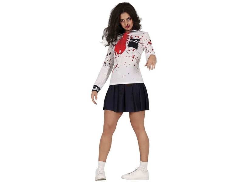 Zombie-Schulmädchenkostüm