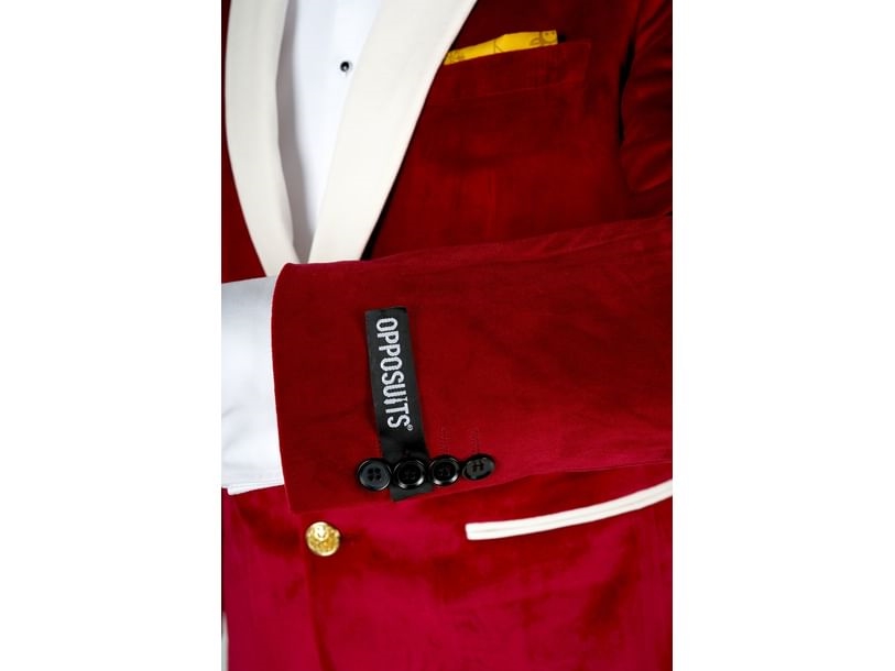 Roter Weihnachts-Smoking Von Opposuits