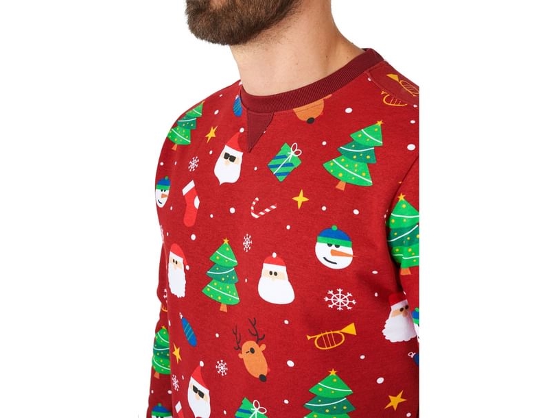 OppoSuits Festivity Red julebluse