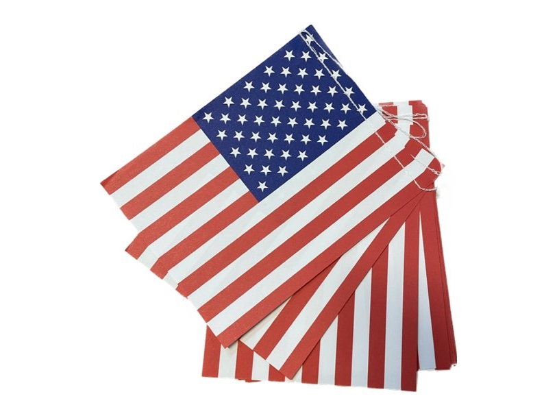 Flagguirlande Usa