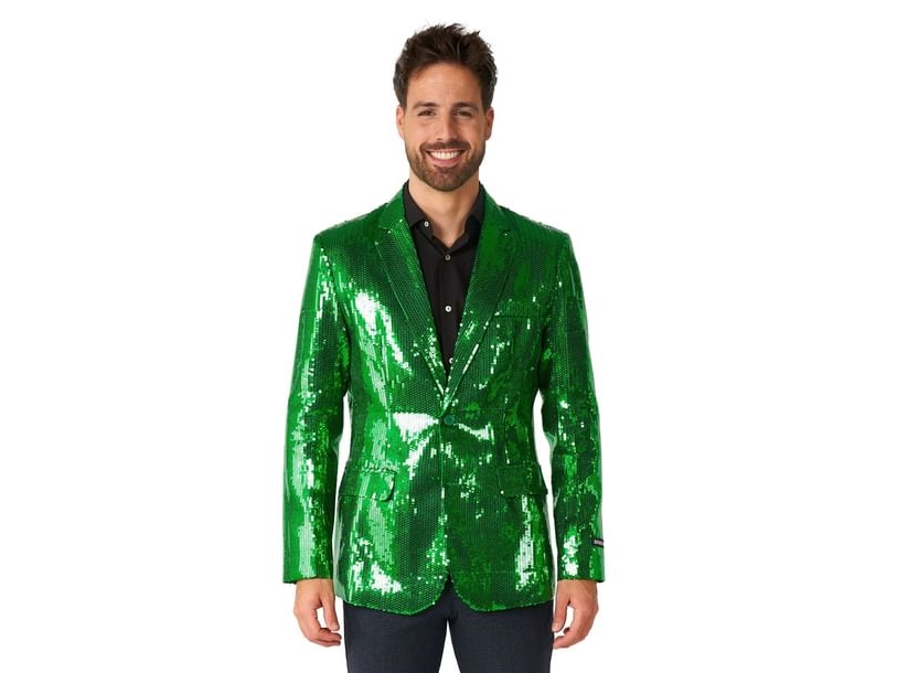 Grüne Paillettenjacke