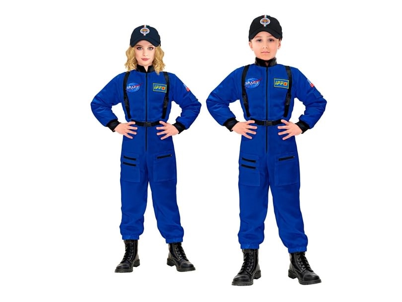 Blaues Astronautenkostüm