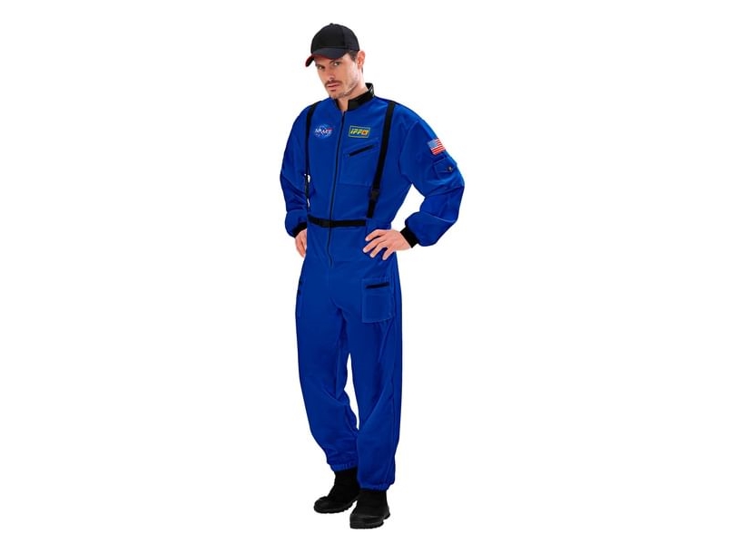 Blaues Astronautenkostüm