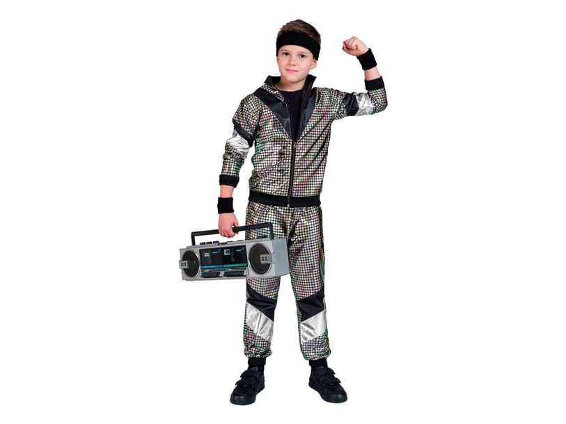 80er diskokugle joggingdragt