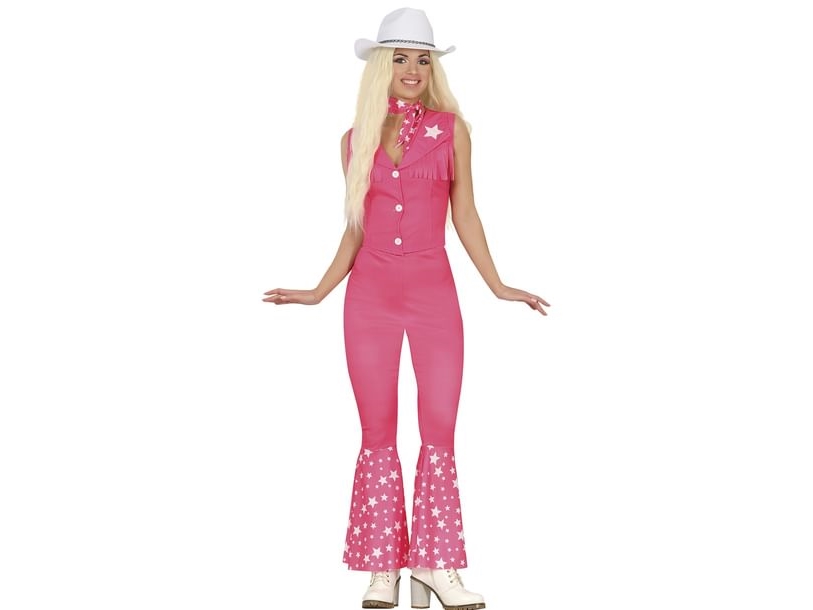 Pinkes Cowgirl-Kostüm (Damen, Für Erwachsene)