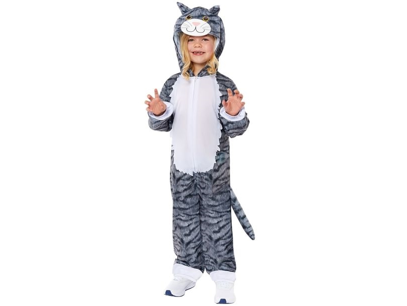 Grå kat kostume