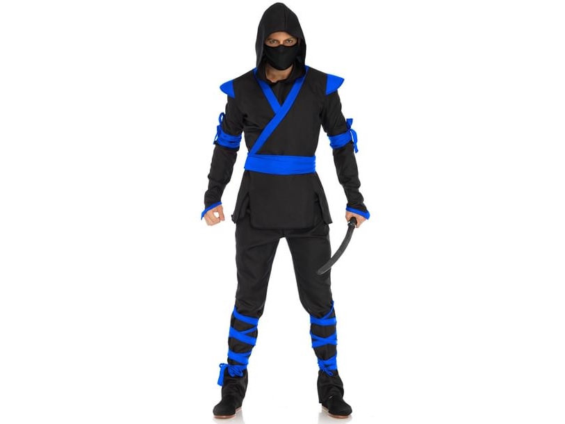 Ninja Assassin Kostume, Blå