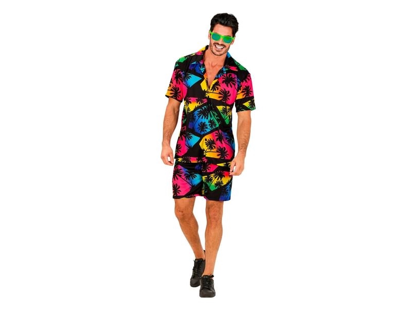 Schwarzes Neon-Sommer-Set