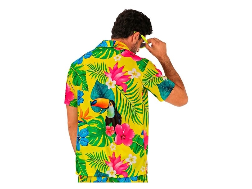 Gul hawaii skjorte