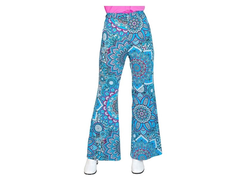 60Er Jahre Hose, Blaues Mandala