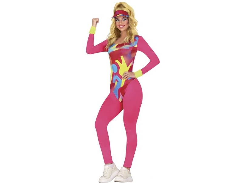 Neon Aerobic Anzug Kostüm