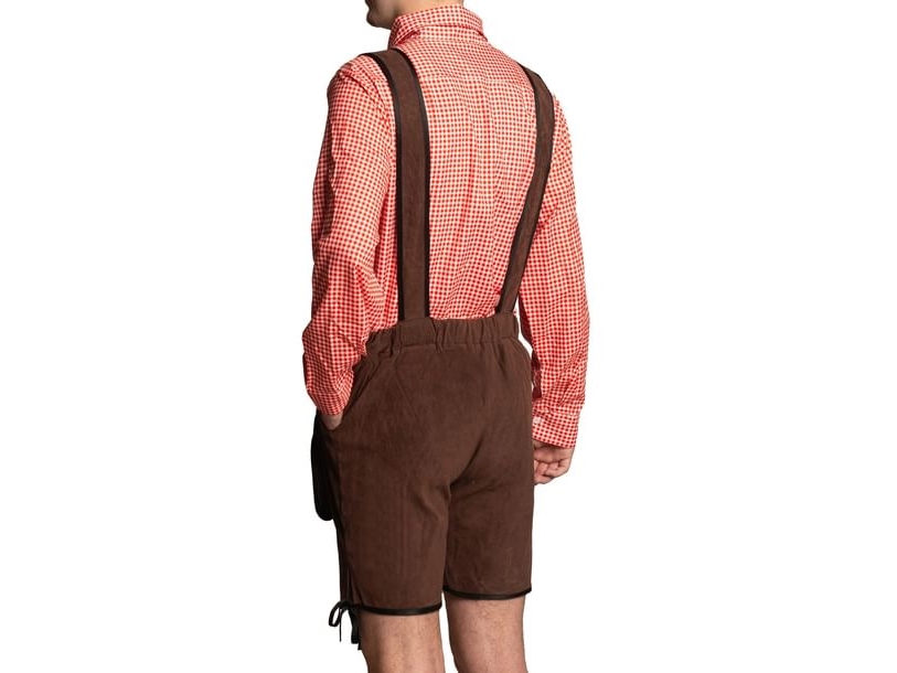 Braune Kurze Lederhosen Und Hemd