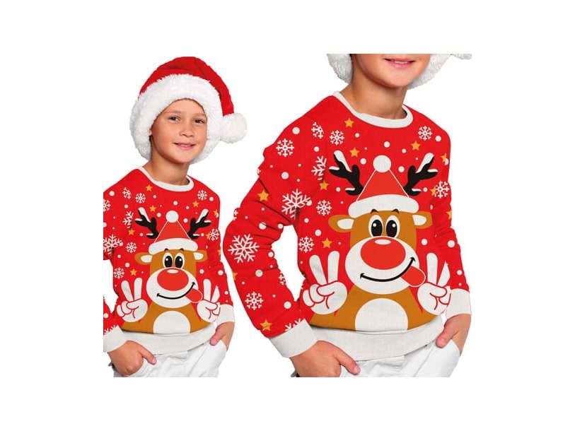 Weihnachtspulli Mit Rentier