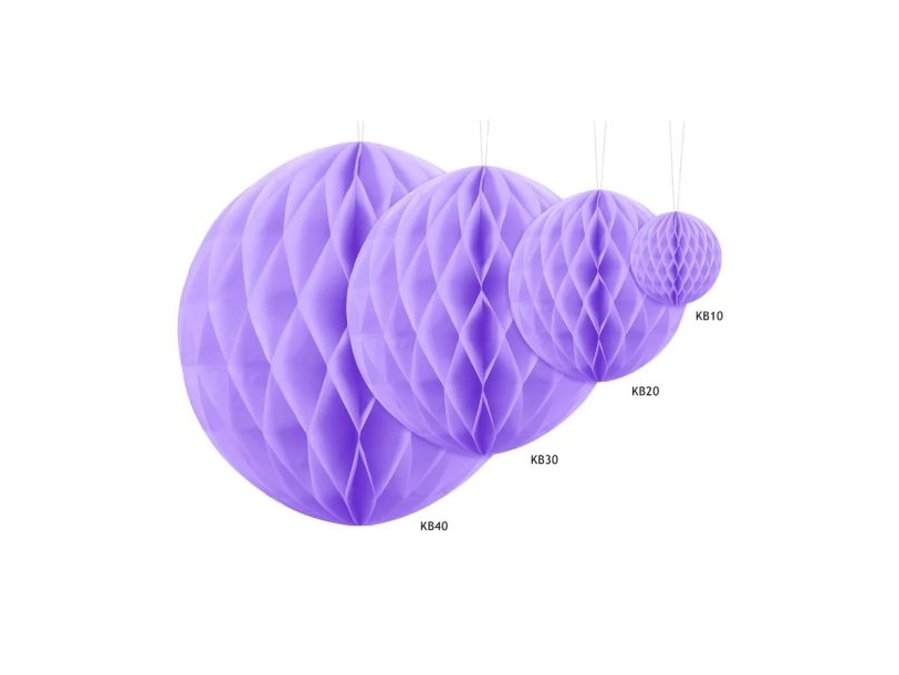 Hellvioletter Seidenpapierball